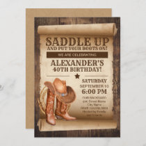 Country Western Party Invitation