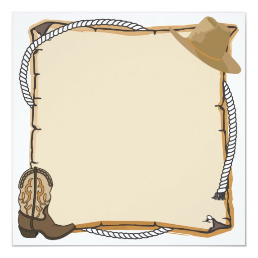 Country Western Party Invite (blank) | Zazzle