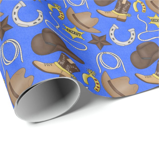 Country Western pattern  Wrapping Paper (Roll Corner)