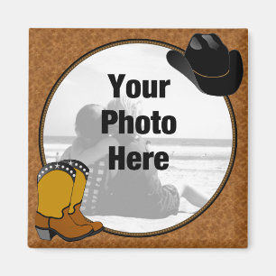 Country Western photo magnet
