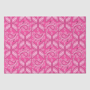 Country Western pink paisley pattern tissue paper