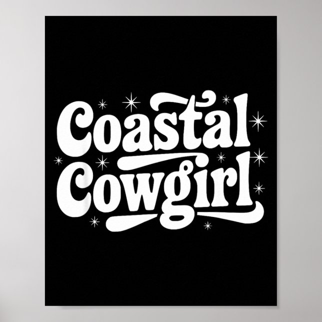 Country Western Quote Saying Gift Summer Coastal C Poster (Front)