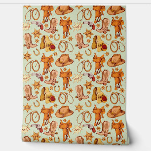 Country Western Riding Horses Cowboy Gear Wallpaper