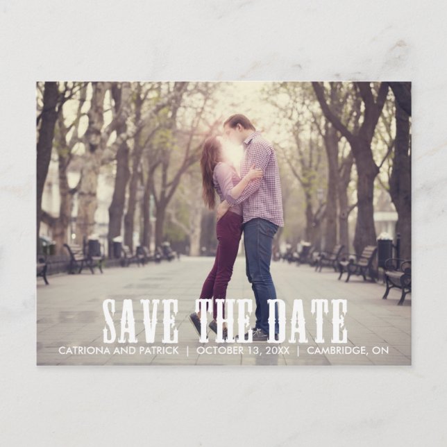 Country Western Save the Date Postcard (Front)