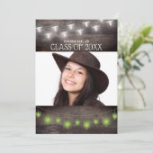 Country Western Southwest Photo Graduation Party Invitation (Standing Front)