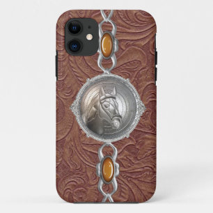 Country Western Tooled Leather iPhone / iPad case