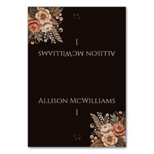 Country Western Wedding Flowers Meat icon Table Number