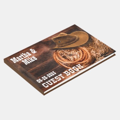 Country Western Wedding Guest Book