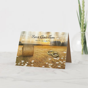 Country Western Wedding Invitation