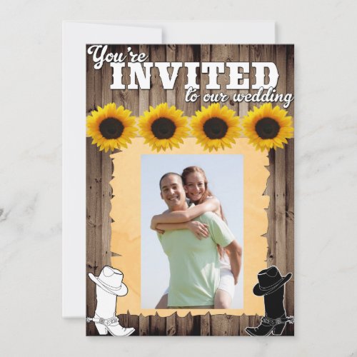 Country Western Wedding Invitation