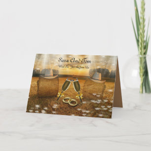 Country Western Wedding Invitation