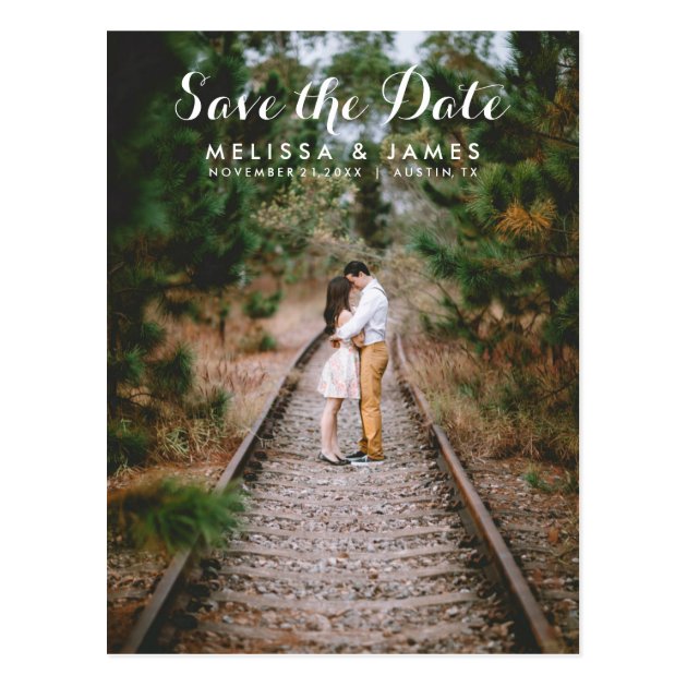 Country Whimsical Wedding Save The Date Postcard