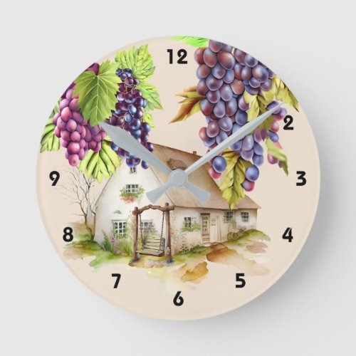 Country wine farm cottage swing winery  round clock