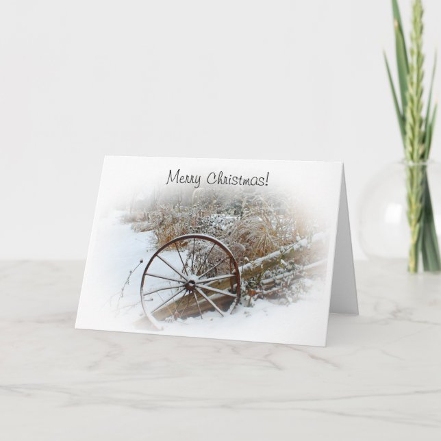 Country Winter Holiday Card (Front)
