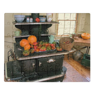 Country Wood Cook Stove Jigsaw Puzzle