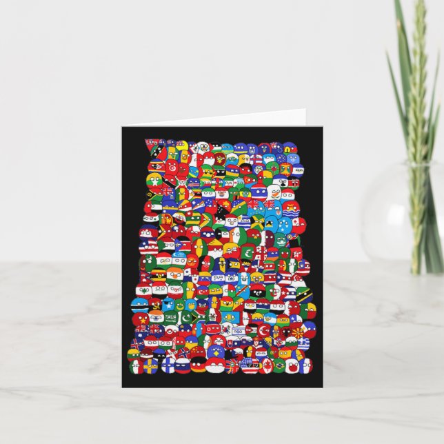 Country World Flags  Card (Front)