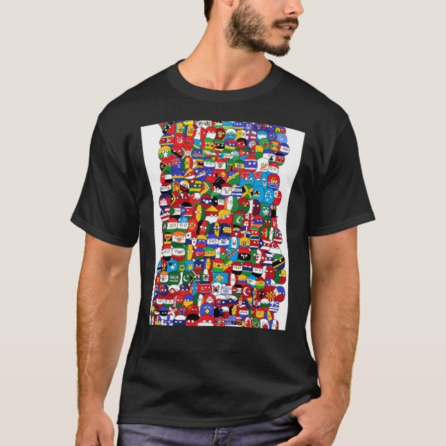 countryball Graphic T-Shirt (Front)