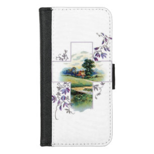 Countryside Christian Cross iPhone 8/7 Wallet Case