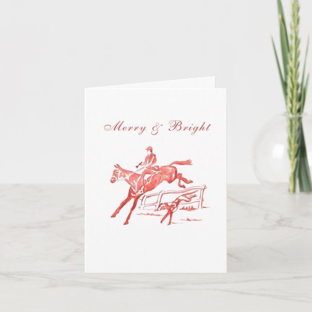 Countryside Christmas Card horse equestrian  (Front)
