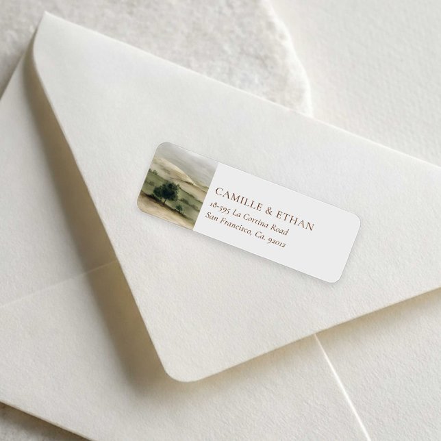 Countryside Estate Wedding Return Address Label (Creator Uploaded)