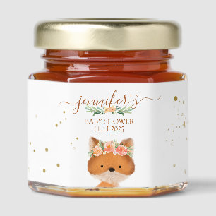 Countryside Fox Welcome Honey Jar Favors