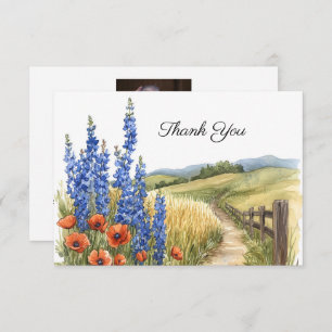 Countryside Funeral Bereavement Photo Thank You