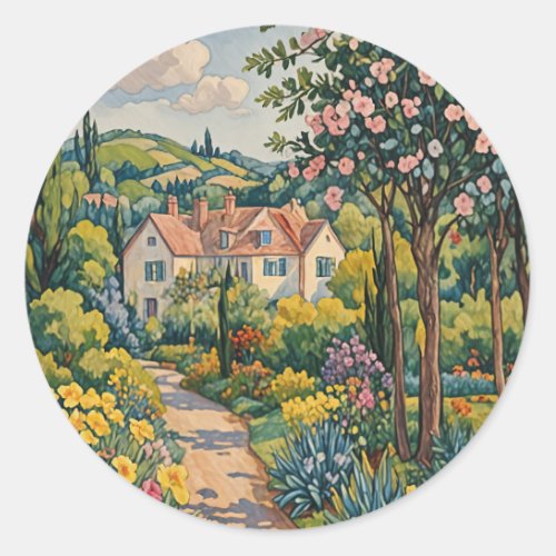  Countryside Haven Classic Round Sticker