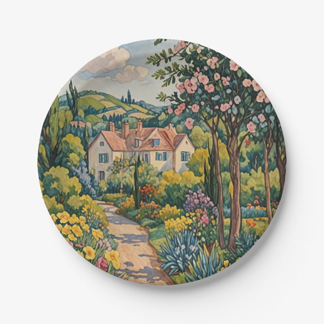  Countryside Haven Paper Plates (Front)