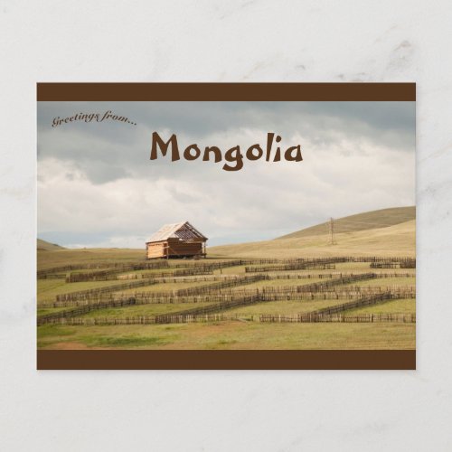 Countryside in Mongolia Postcard