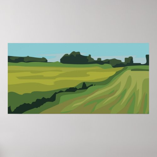 Countryside Landscape Poster