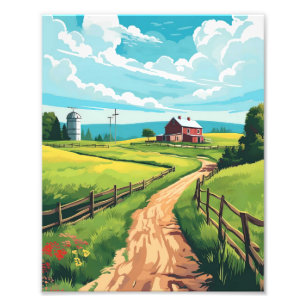 Countryside Landscape Poster