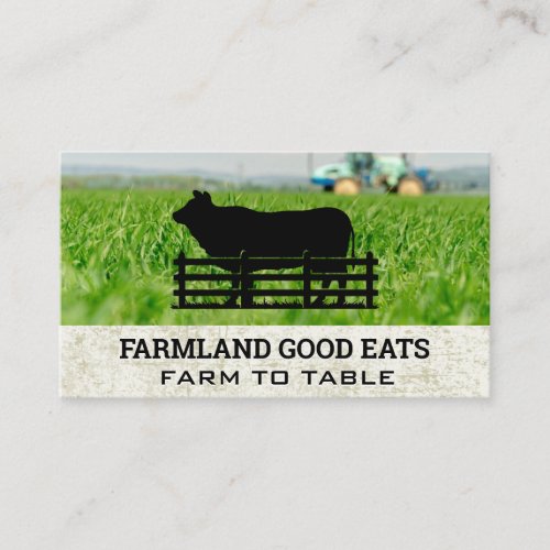 Countryside Livestock  Farmland Grass Business Card