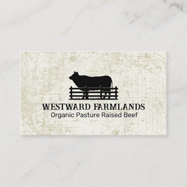 Countryside Livestock Logo | Farmland  Business Card (Front)