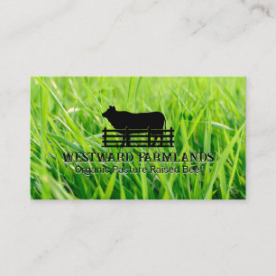 Countryside Livestock Logo   Grass  Business Card
