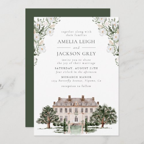 Countryside Manor Wedding Invitation