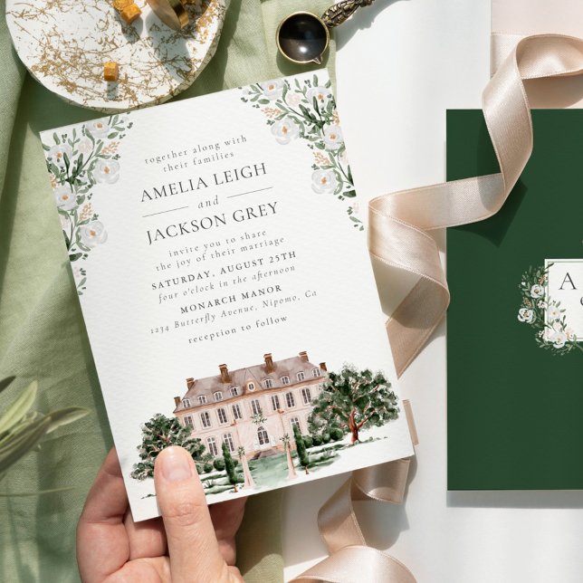 Countryside Manor Wedding Invitation (Creator Uploaded)