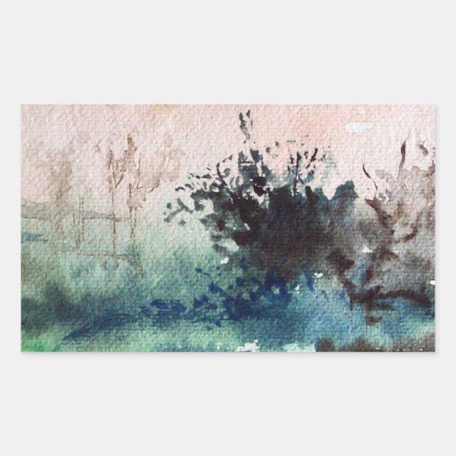 COUNTRYSIDE OF MAREMMA  TUSCANY LANDCSAPE RECTANGULAR STICKER (Front)