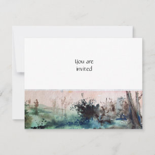 COUNTRYSIDE OF MAREMMA /TUSCANY LANDSCAPE INVITATION