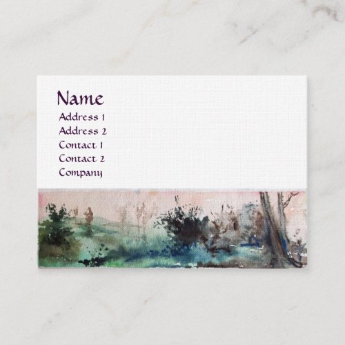 COUNTRYSIDE OF MAREMMA TUSCANY linen Business Card