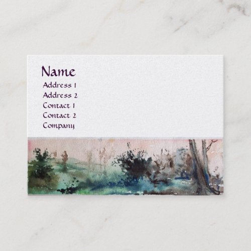 COUNTRYSIDE OF MAREMMA TUSCANY monogram pearl Business Card