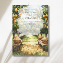 Countryside Pear Orchard Rustic Wedding