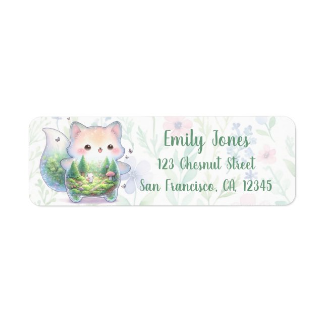 Countryside Raccoon Dreamscape Return Label (Front)