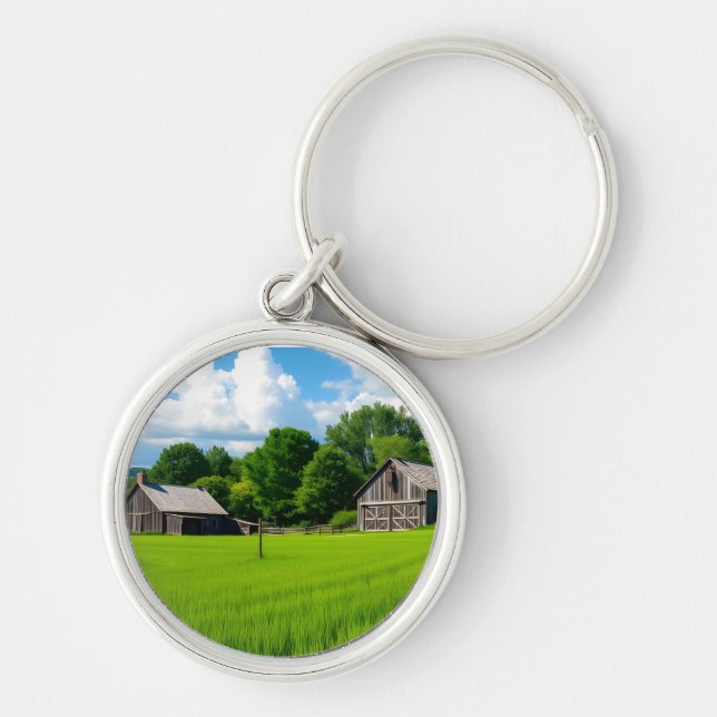 Countryside Serenity Keychain (Front)