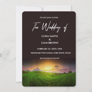 Countryside   Sunrise   Sunset Invitation