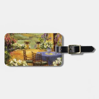 Countryside Terrace Luggage Tag by AuraEditions at Zazzle