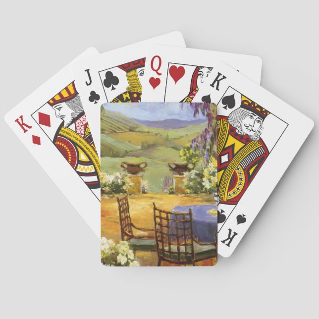 Countryside Terrace Poker Cards (Back)