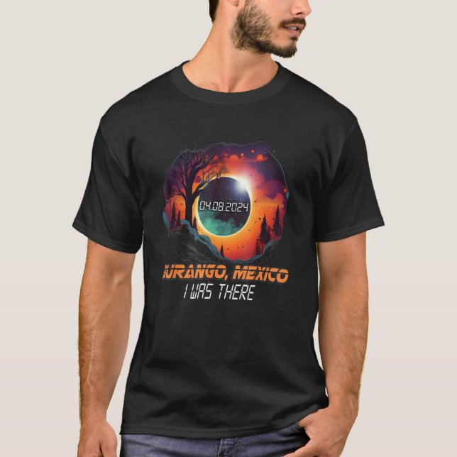 Countryside Total Solar Eclipse 2024 Durango Mexic T-Shirt (Front)