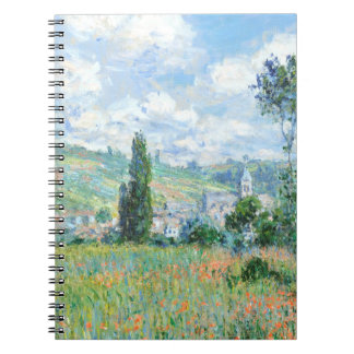 Countryside Village Poppy Field Notebook