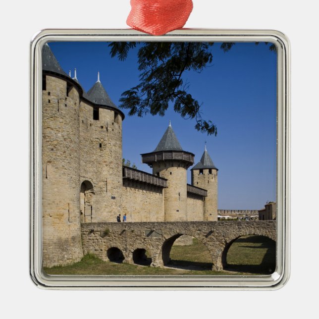 Counts Castle, Carcassonne, Aude, Languedoc, Metal Ornament (Front)