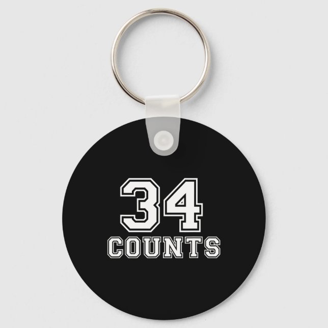 Counts President Donald Trump Team Biden Finally!  Keychain (Front)